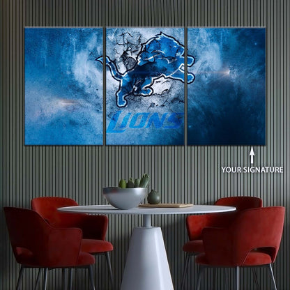 American Football Wall Art - AF5239 - Detroit Lions - NFL Football Team - American Football Poster - American Football Canvas
