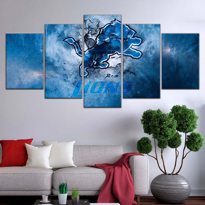 American Football Wall Art - AF5239 - Detroit Lions - NFL Football Team - American Football Poster - American Football Canvas