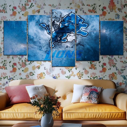 American Football Wall Art - AF5239 - Detroit Lions - NFL Football Team - American Football Poster - American Football Canvas