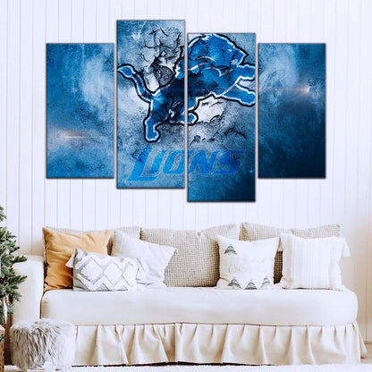American Football Wall Art - AF5239 - Detroit Lions - NFL Football Team - American Football Poster - American Football Canvas