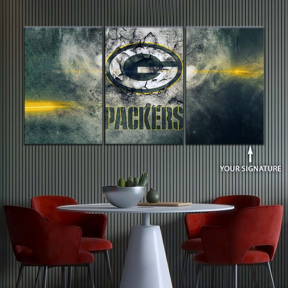 American Football Canvas Wall Art - AF5240 - Green Bay Packers - NFL Teams