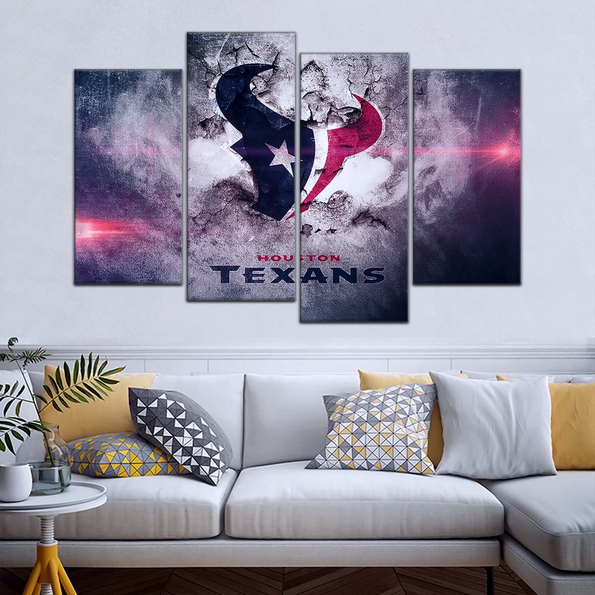 American Football Canvas Wall Art - AF5241 - Houston Texans - NFL Teams