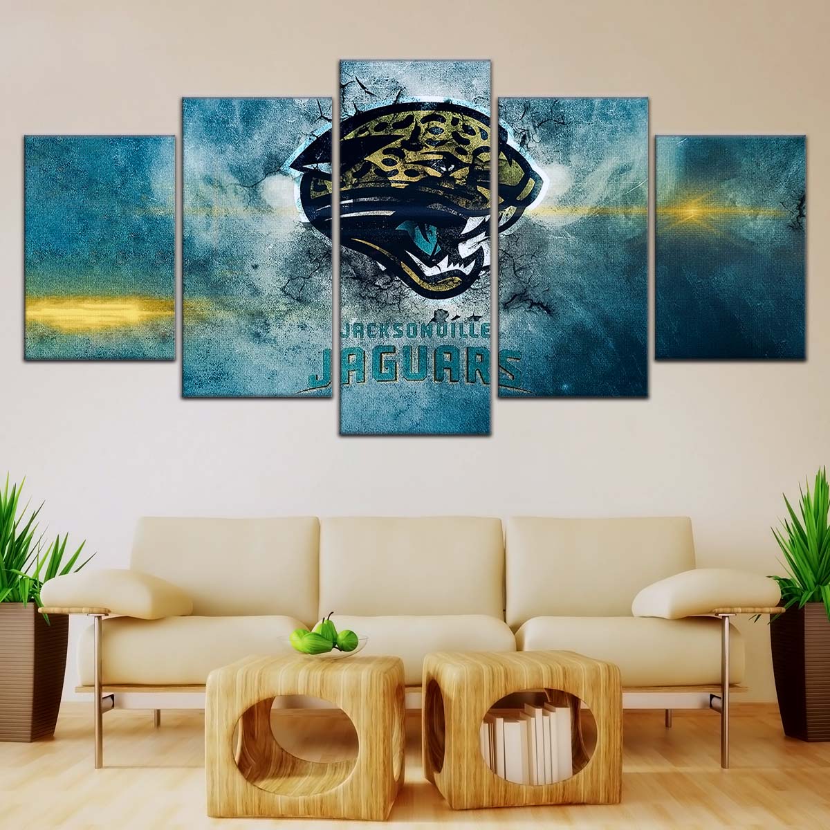 American Football Wall Art - AF5243 - Jacksonville Jaguars - NFL Football Team - American Football Poster - American Football Canvas