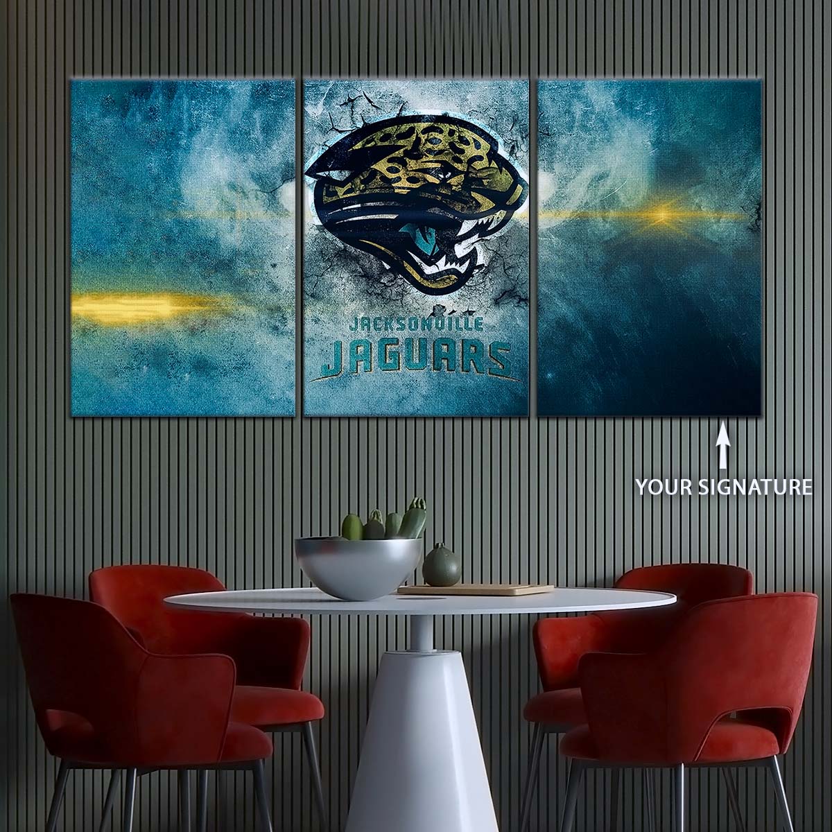 American Football Wall Art - AF5243 - Jacksonville Jaguars - NFL Football Team - American Football Poster - American Football Canvas