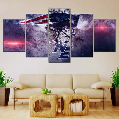 American Football Wall Art - AF5247 - New England Patriots - NFL Football Team - American Football Poster - American Football Canvas