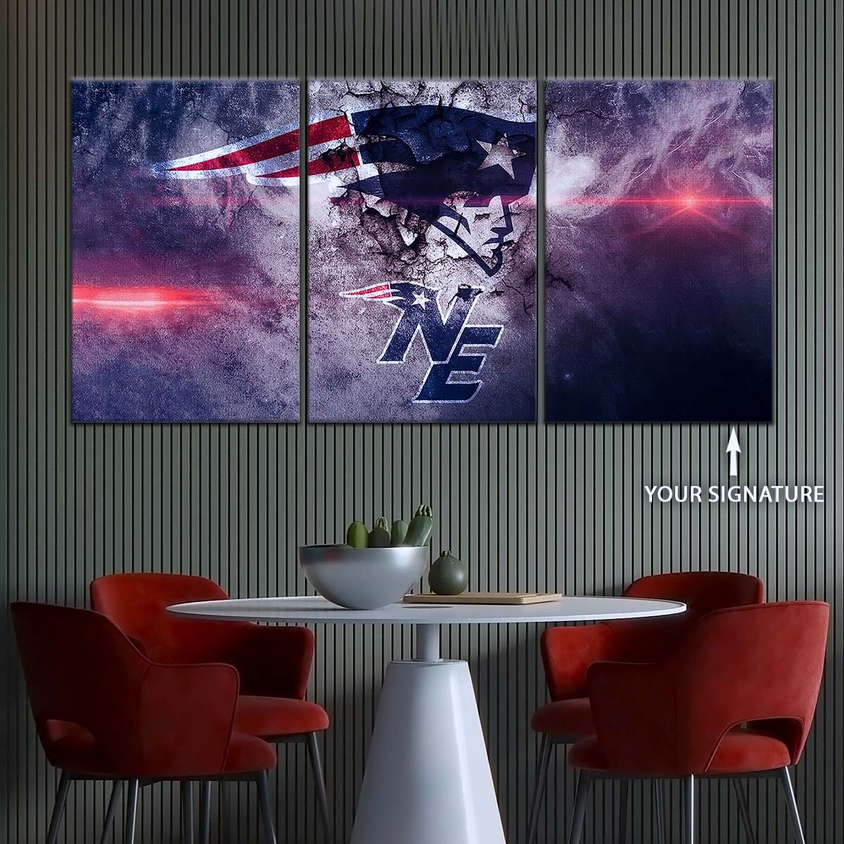 American Football Wall Art - AF5247 - New England Patriots - NFL Football Team - American Football Poster - American Football Canvas