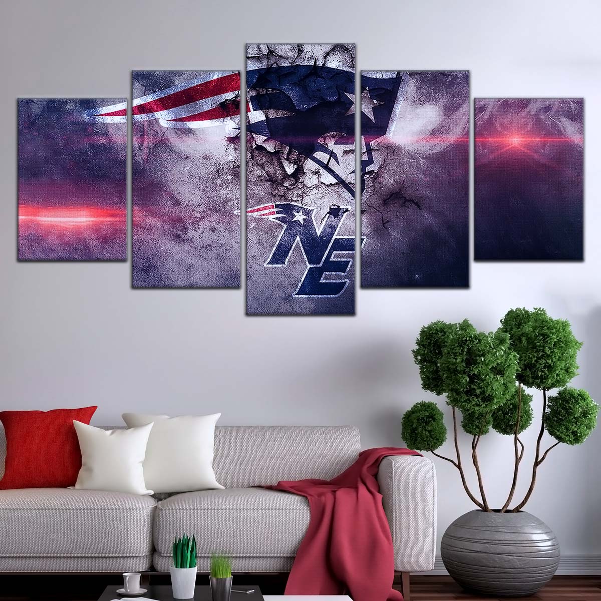American Football Wall Art - AF5247 - New England Patriots - NFL Football Team - American Football Poster - American Football Canvas