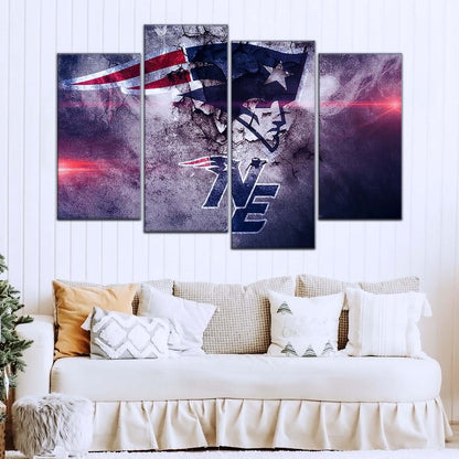 American Football Canvas Wall Art - AF5247 - New England Patriots - NFL Teams