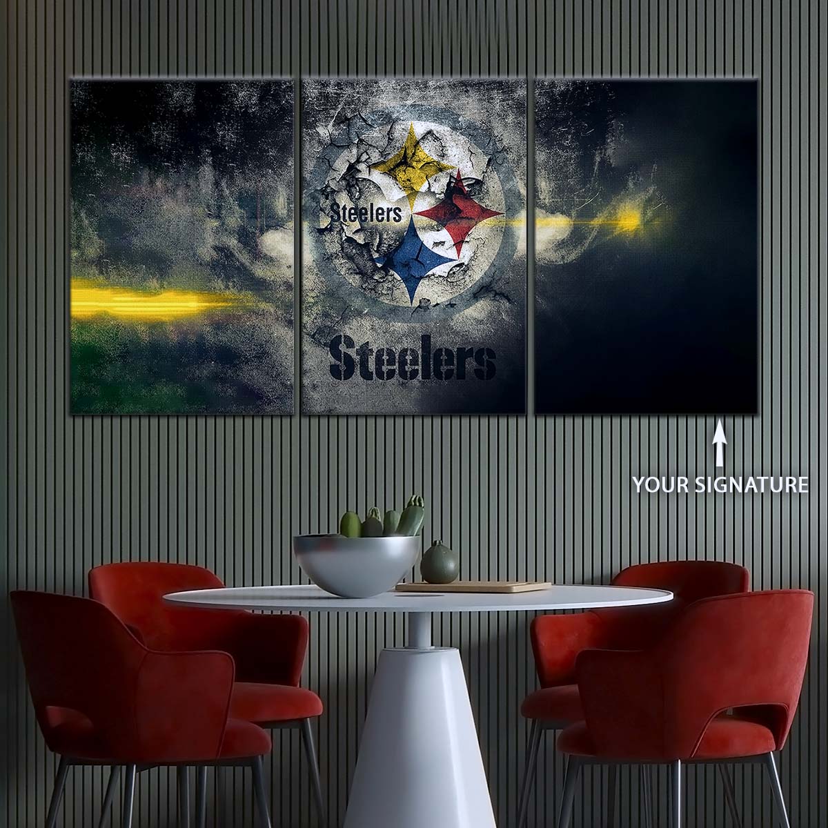 American Football Wall Art - AF5253 - Pittsburgh Steelers - NFL Football Team - American Football Poster - American Football Canvas