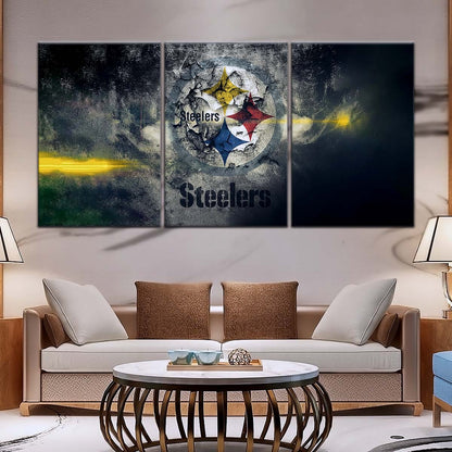 American Football Canvas Wall Art - AF5253 - Pittsburgh Steelers - NFL Teams