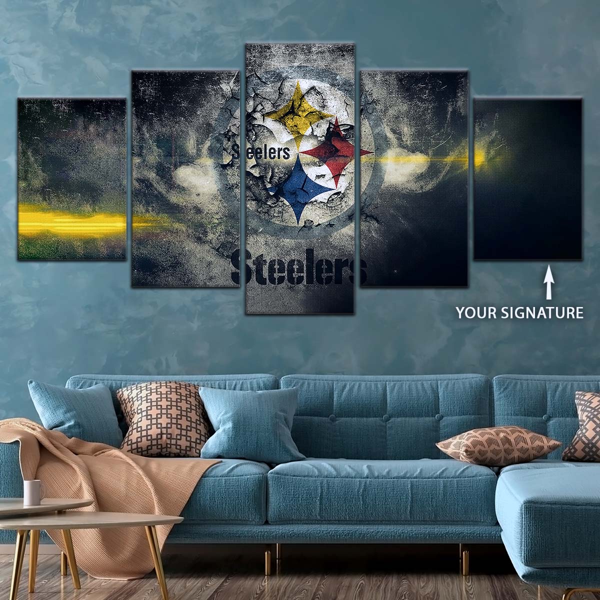 American Football Wall Art - AF5253 - Pittsburgh Steelers - NFL Football Team - American Football Poster - American Football Canvas
