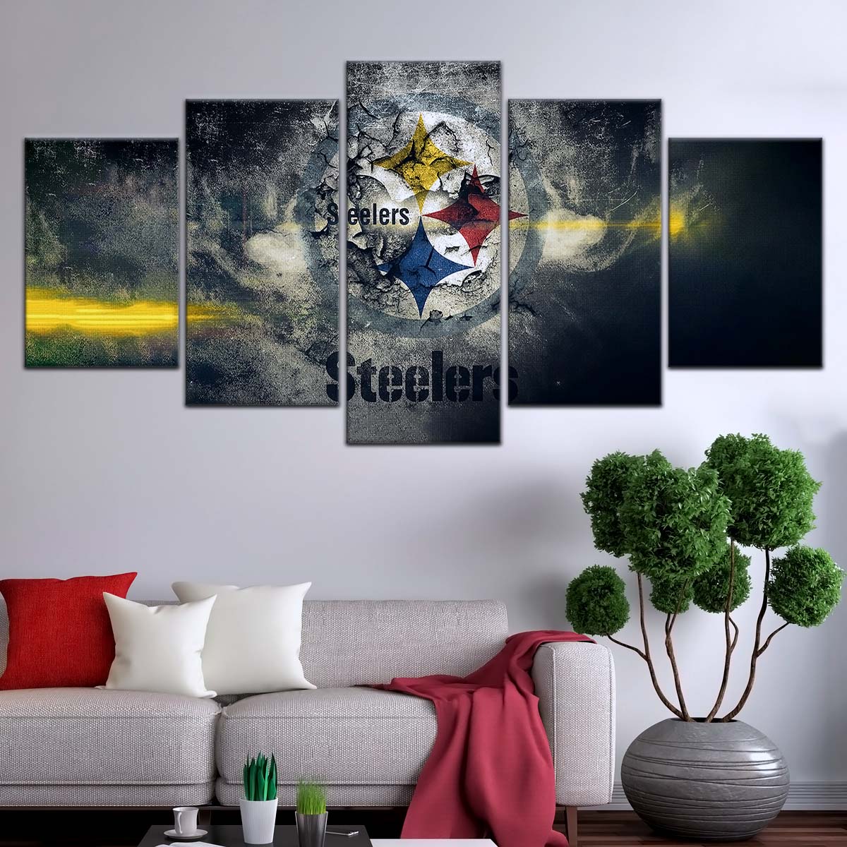American Football Wall Art - AF5253 - Pittsburgh Steelers - NFL Football Team - American Football Poster - American Football Canvas