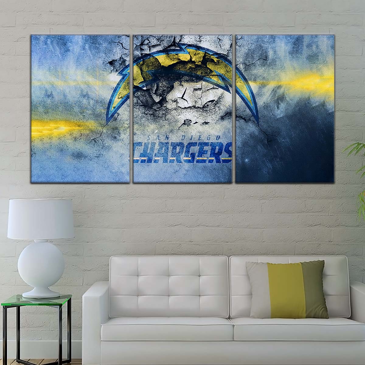American Football Wall Art - AF5254 - San Diego Chargers - NFL Football Team - American Football Poster - American Football Canvas