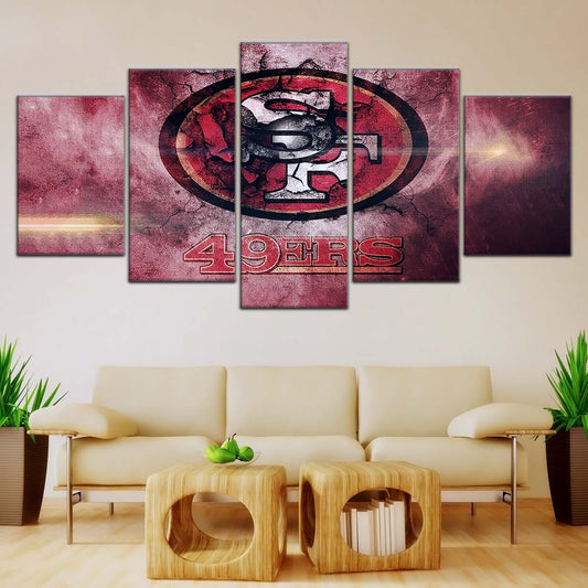 American Football Wall Art - AF5255 - San Francisco 49ers - NFL Football Team - American Football Poster - American Football Canvas