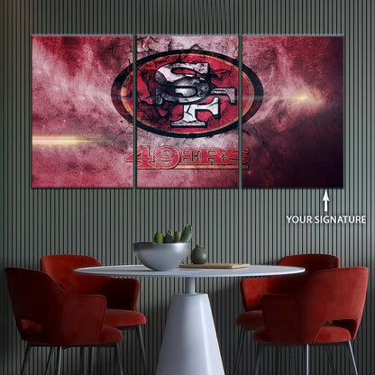 American Football Wall Art - AF5255 - San Francisco 49ers - NFL Football Team - American Football Poster - American Football Canvas