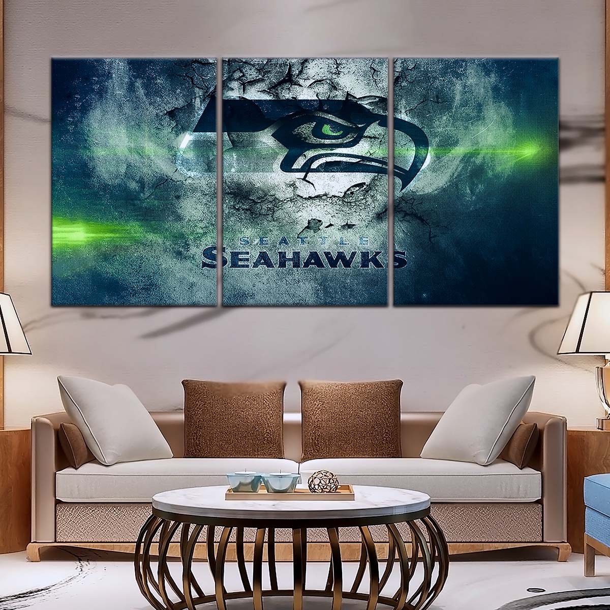 American Football Canvas Wall Art - AF5256 - Seattle Seahawks - NFL Teams