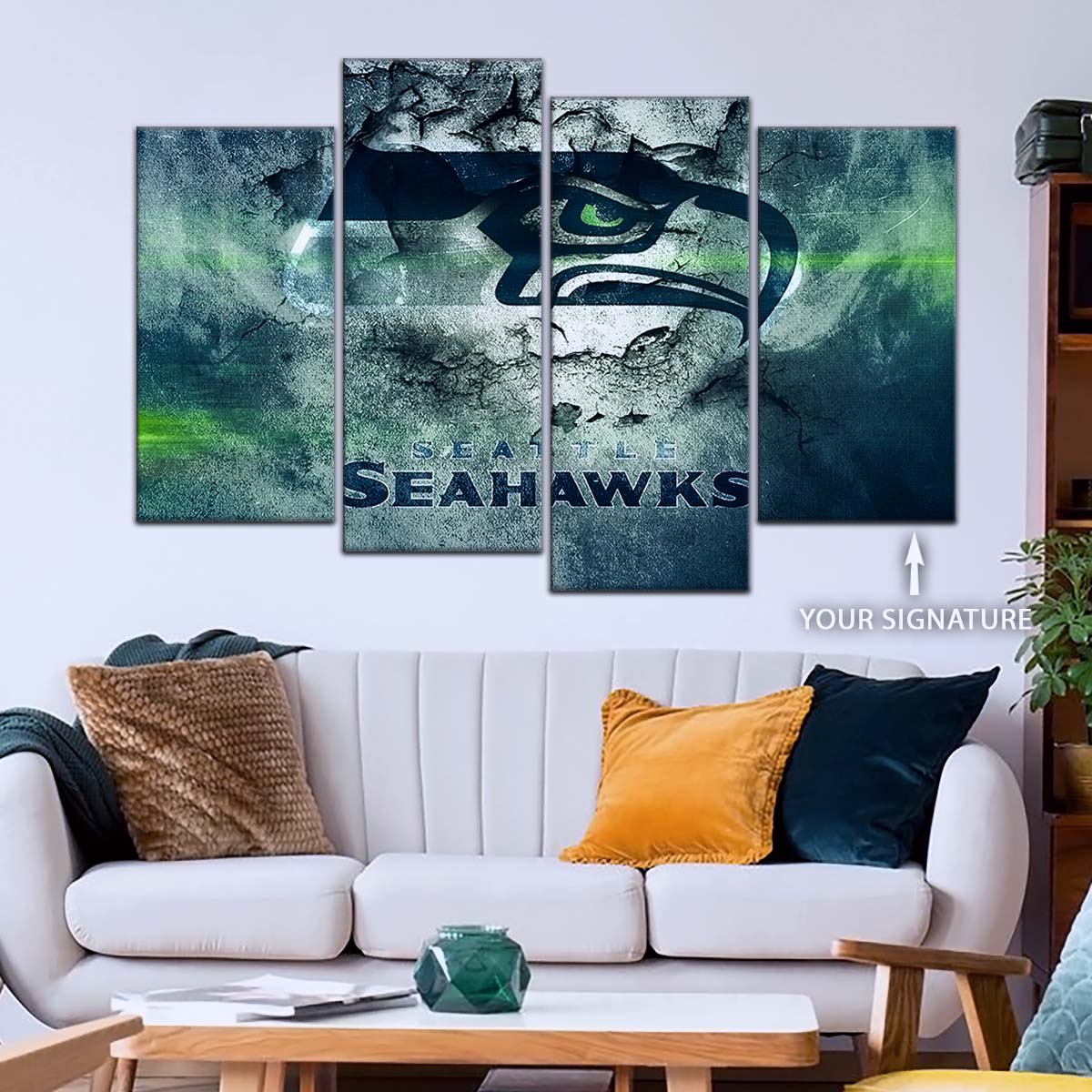 American Football Wall Art - AF5256 - Seattle Seahawks - NFL Football Team - American Football Poster - American Football Canvas