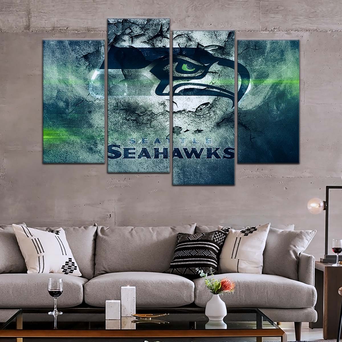 American Football Wall Art - AF5256 - Seattle Seahawks - NFL Football Team - American Football Poster - American Football Canvas