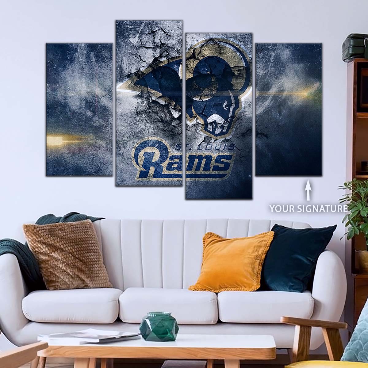 American Football Wall Art - AF5257 - St.Louis Rams - NFL Football Team - American Football Poster - American Football Canvas