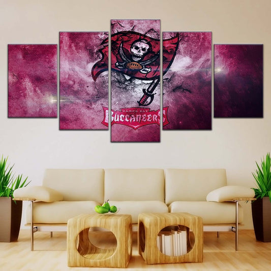 American Football Canvas Wall Art - AF5258 - Tampa Bay Buccaneers - NFL Teams