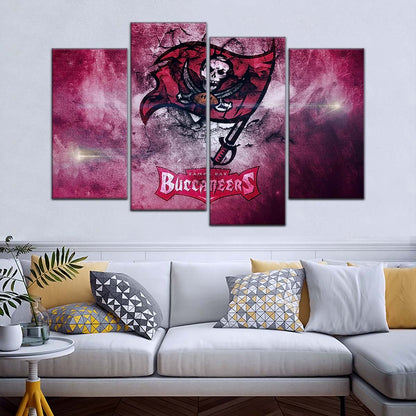 American Football Wall Art - AF5258 - Tampa Bay Buccaneers - NFL Football Team - American Football Poster - American Football Canvas