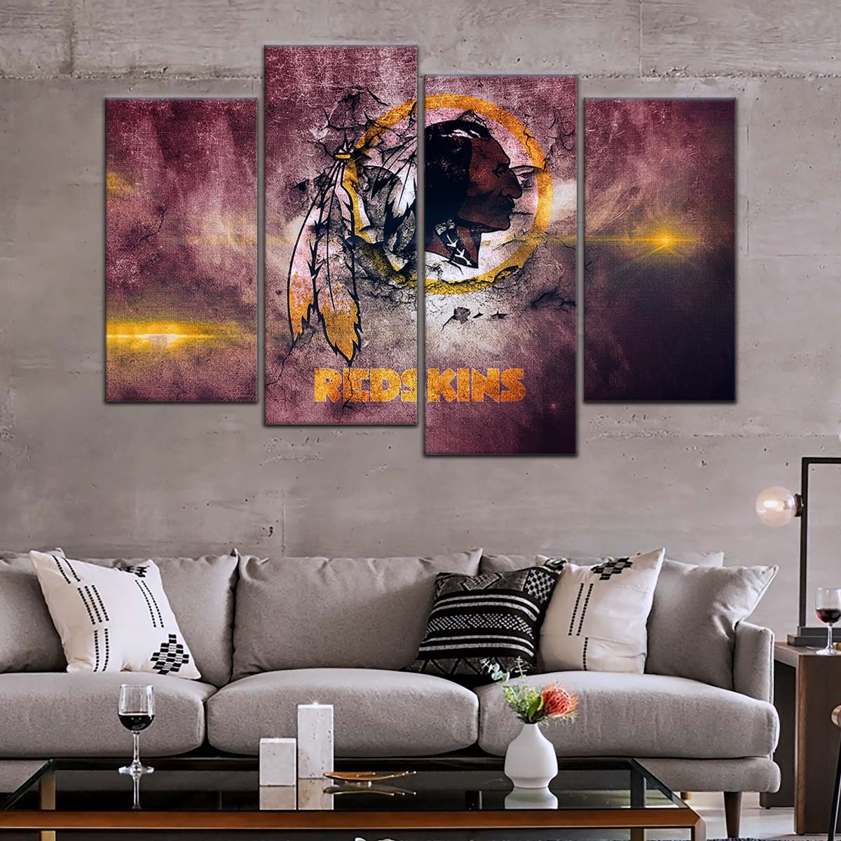 American Football Wall Art - AF5260 - Washington Redskins - NFL Football Team - American Football Poster - American Football Canvas