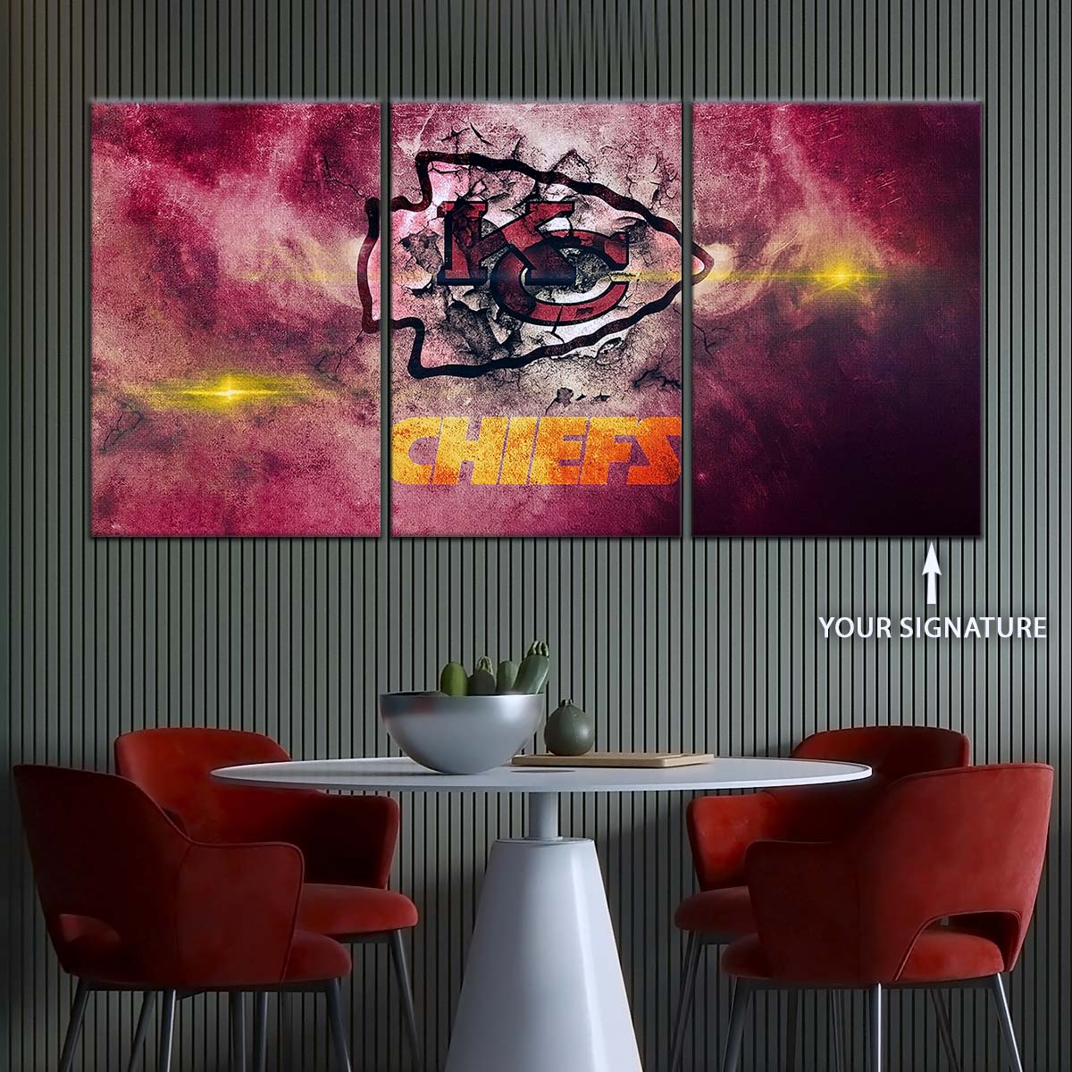 American Football Wall Art - AF5244 - Kansas City Chiefs - NFL Football Team - American Football Poster - American Football Canvas