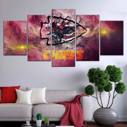 American Football Wall Art - AF5244 - Kansas City Chiefs - NFL Football Team - American Football Poster - American Football Canvas