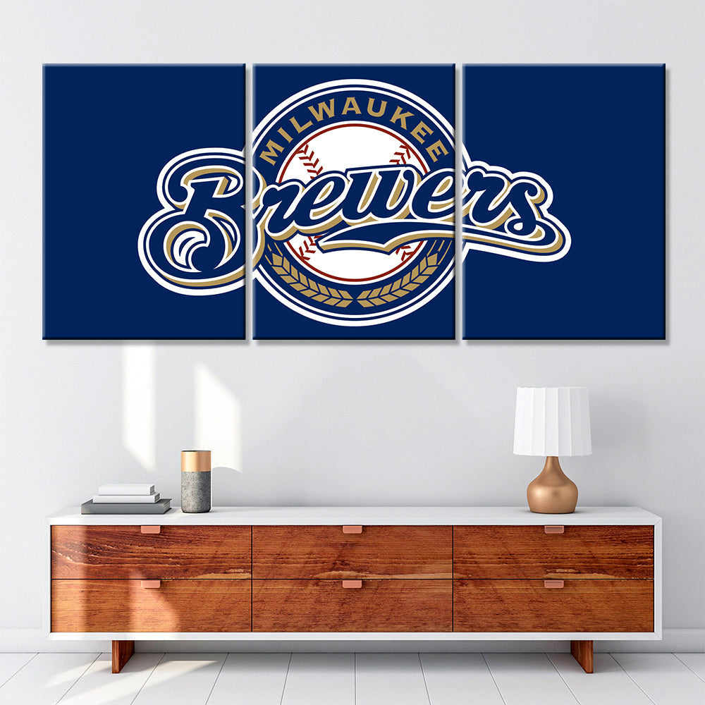 Baseball Canvas Wall Art - BB5030 - Milwaukee Brewers