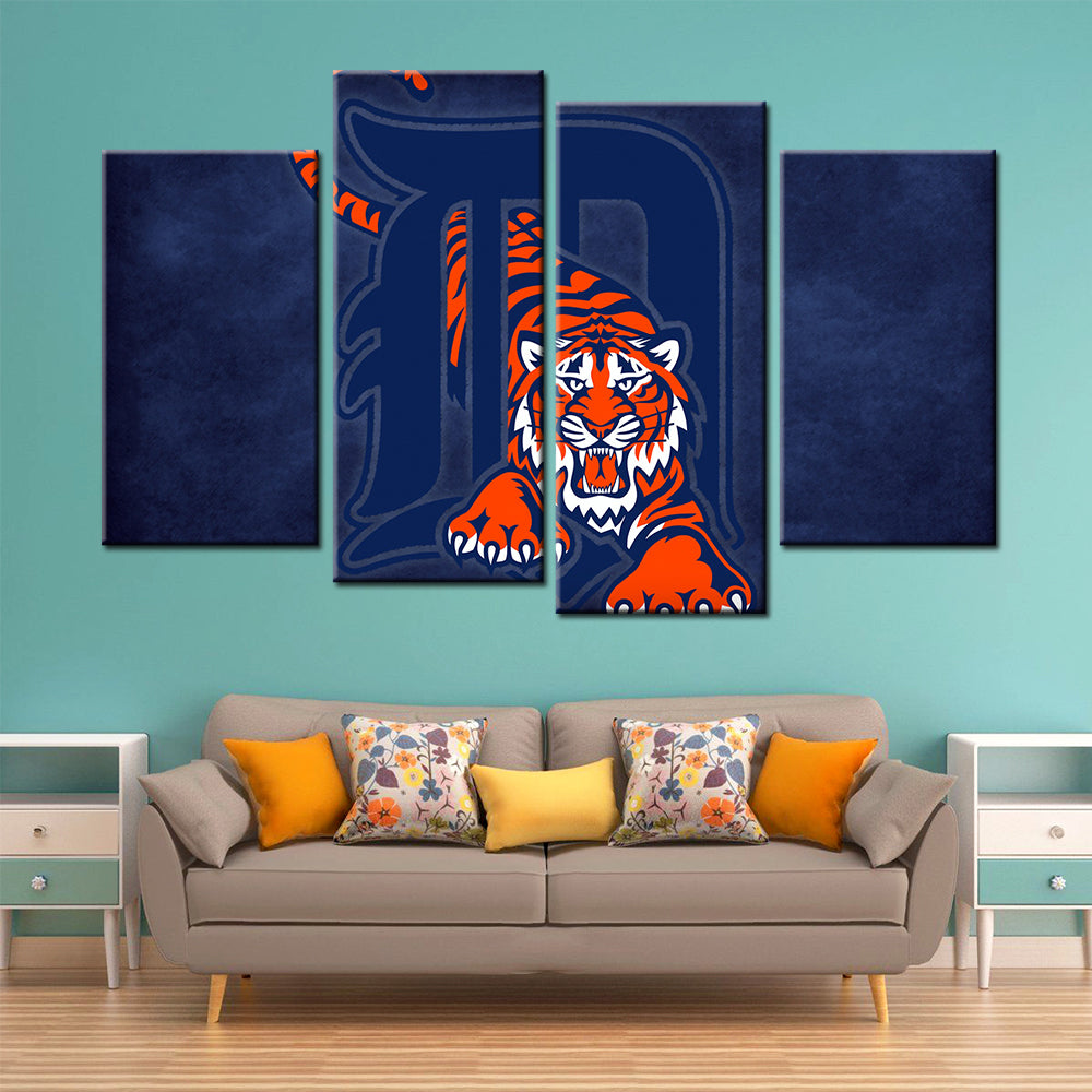 Baseball Canvas Wall Art - BB5027 - Detroit Tigers