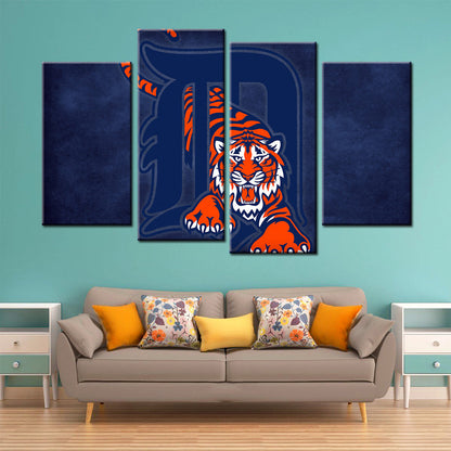 Baseball Canvas Wall Art - BB5027 - Detroit Tigers