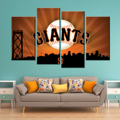Baseball Wall Art - BB5033 - San Francisco Giants - Baseball Poster - Baseball Canvas