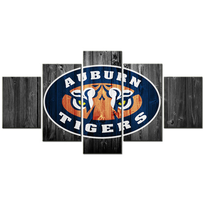 Baseball - 5 Pieces Wall Art - BB5001 - Auburn Tigers Baseball - Baseball Poster - Baseball Canvas
