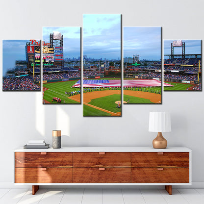 Baseball Canvas Wall Art - BB5020 - Citizens Bank Park - Philadelphia Phillies Baseball