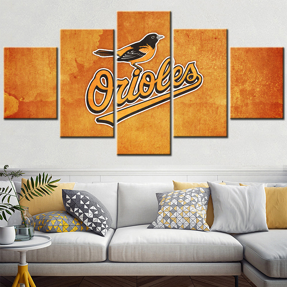 Baseball Canvas Wall Art - BB5024 - Baltimore Orioles Baseball