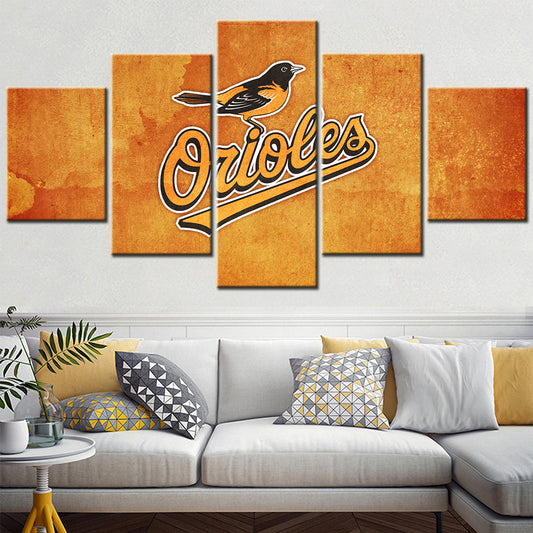 Baseball Canvas Wall Art - BB5024 - Baltimore Orioles Baseball