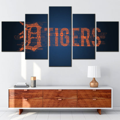 Baseball Canvas Wall Art - BB5028 - Detroit Tigers