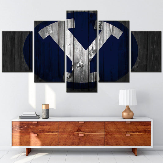 Baseball - 5 Pieces Wall Art - BB5008 - BYU Cougars Baseball - Baseball Poster - Baseball Canvas