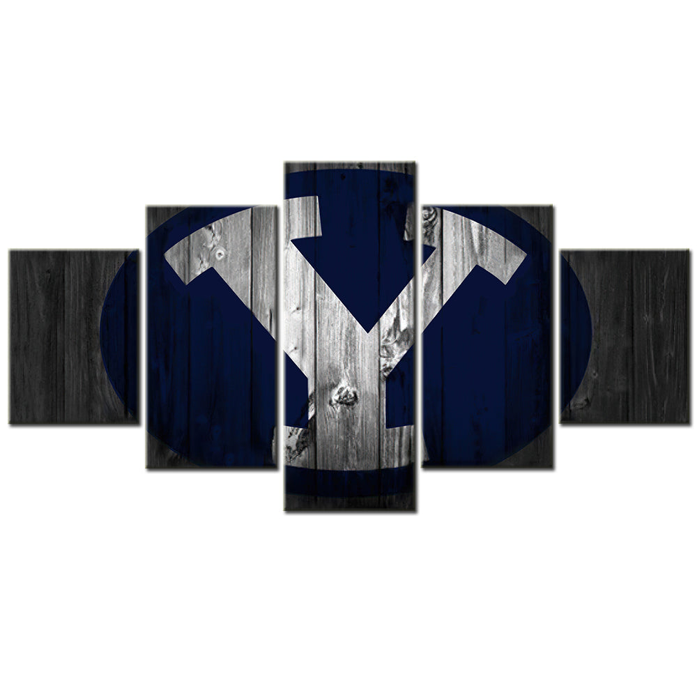 Baseball - 5 Pieces Wall Art - BB5008 - BYU Cougars Baseball - Baseball Poster - Baseball Canvas