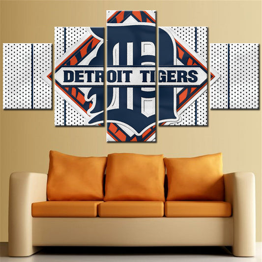 Baseball - 5 Pieces Wall Art - BB5010 - Detroit Tigers - Baseball Poster - Baseball Canvas