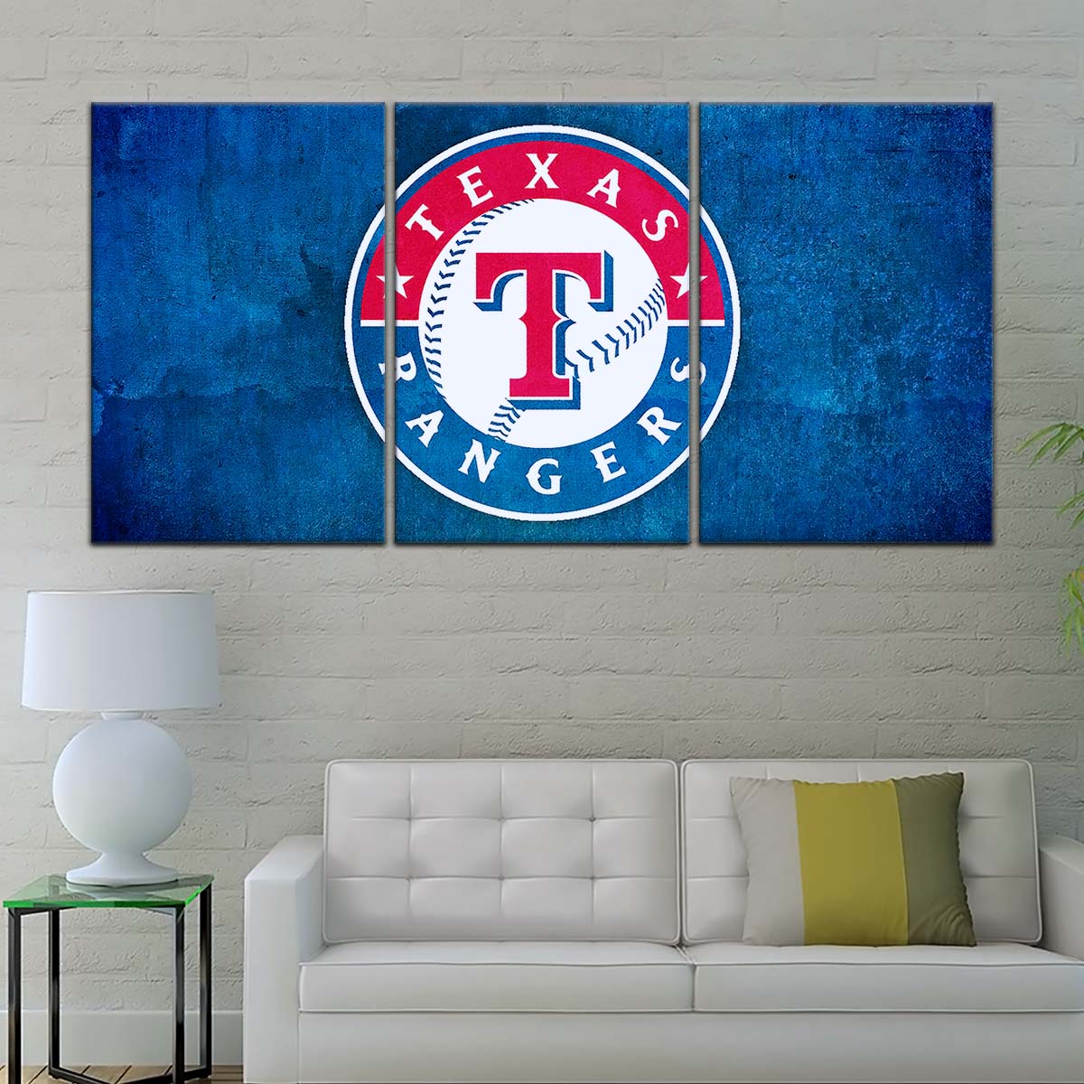 Baseball Canvas Wall Art - BB5043 - Texas Rangers Sports