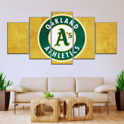 Baseball Canvas Wall Art - BB5042 - Oakland Athletics Sports