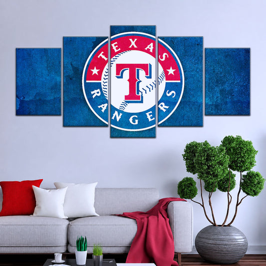 Baseball Canvas Wall Art - BB5043 - Texas Rangers Sports