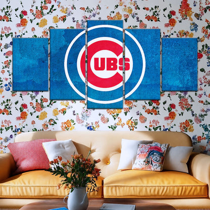 Baseball Canvas Wall Art - BB5045 - Chicago Cubs