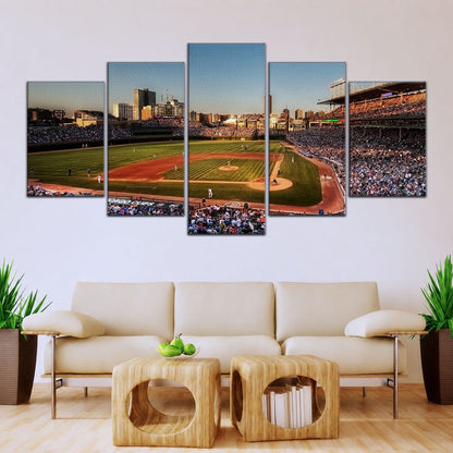 Baseball Canvas Wall Art - BB5052 - Baseball MLB Stadium Chicago Cubs