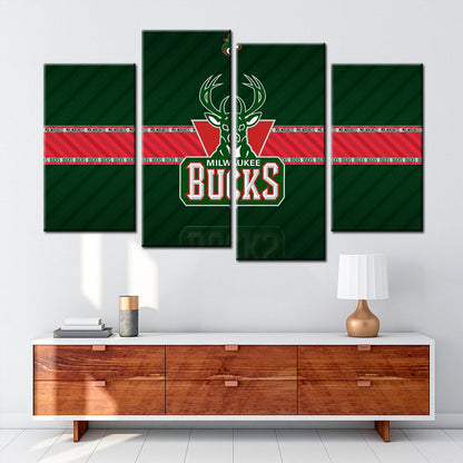 Basketball Wall Art - BK5034 - Milwaukee Bucks - Basketball Poster - Basketball Canvas