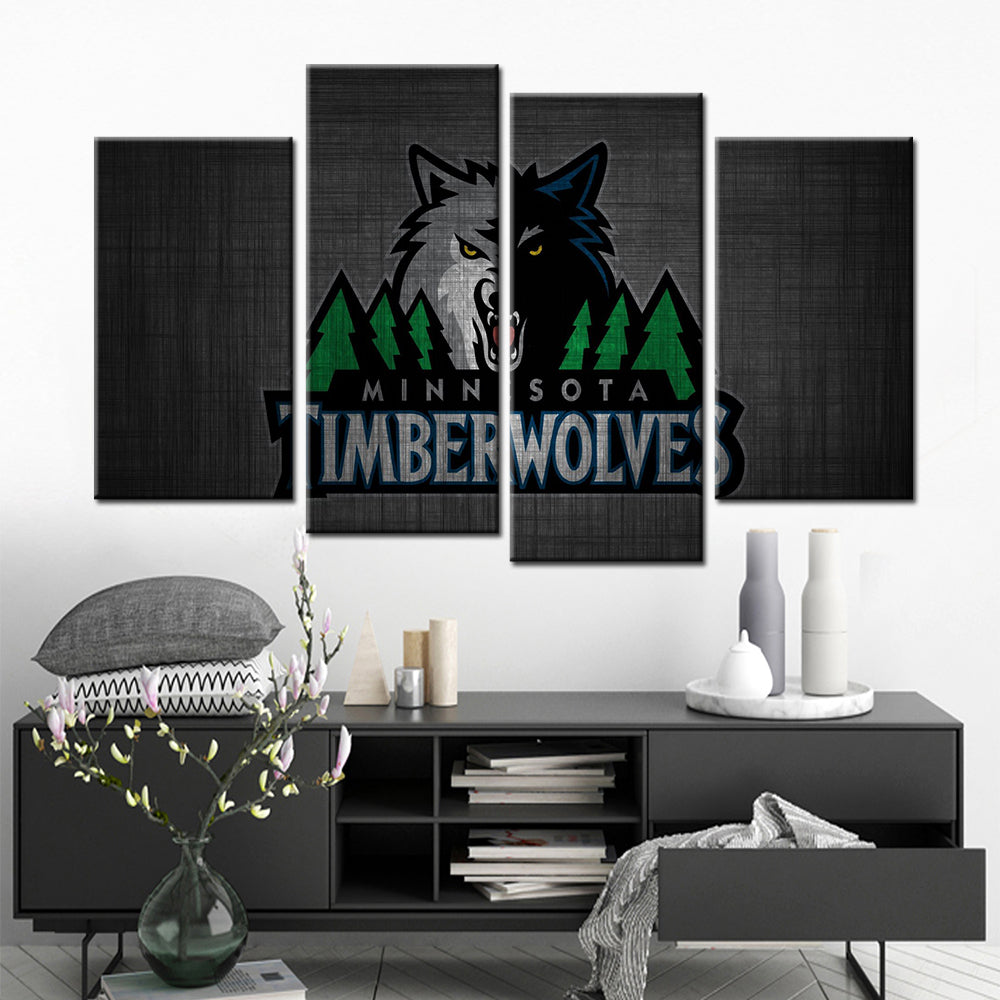 Basketball Canvas Wall Art - BK5035 - Minnesota Timberwolves