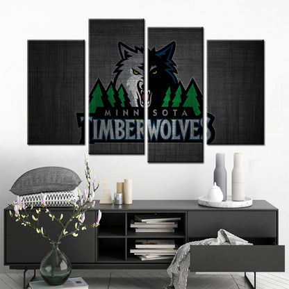 Basketball Canvas Wall Art - BK5035 - Minnesota Timberwolves