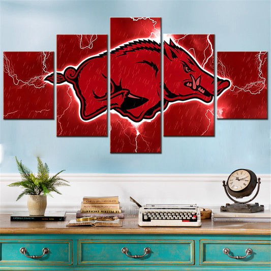 Basketball Canvas Wall Art - BK5001 - Arkansas Razorbacks Men's Basketball - Hogs