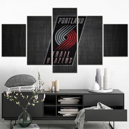 Basketball Canvas Wall Art - BK5041 - Portland Trail Blazers